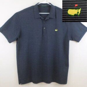 Augusta National Masters Golf Polo Shirt Short Sleeve Navy White Stripe